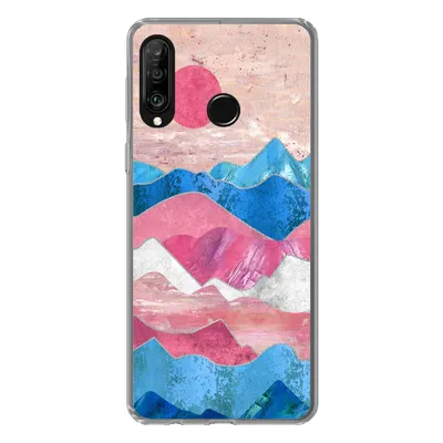 Produktbild von MuchoWow® Handyhülle Schutzhülle Hülle für Huawei P30 Lite Stolz - Transgender - Marmor Silikon Softcase Handy Hülle - Handyhülle