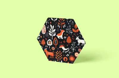 Produktbild von Schweden Muster Hexagon | Größe in cm: 20 x 20