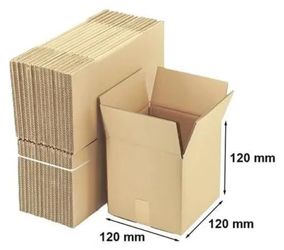 Obrázok produktu pre Skladacie kartóny Kartónová krabica na balenie 120 x 120 x 120 mm, 50 kusov