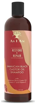 Obrázok produktu pre AS I AM Šampón s jamajským čiernym ricínovým olejom 355 ml