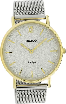 Produktbild von Oozoo Edelstahl Damen Uhr C20102 Quarzuhr Armband dunkelblau Vintage D2UOC20117