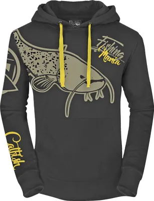 Productafbeelding van Fishing Mania Catfish Hoodie voor heren (zwart), maat XL