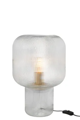 Produktbild von J-Line Tischlampe Glas Transparent