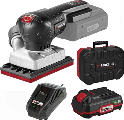 Produktbild von PARKSIDE PERFORMANCE 20V Akku-Schwingschleifer PAMSP 20-Li mit Akku 2.0 Ah