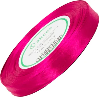 Image de Ruban de satin rose sale 12mm - 32mb