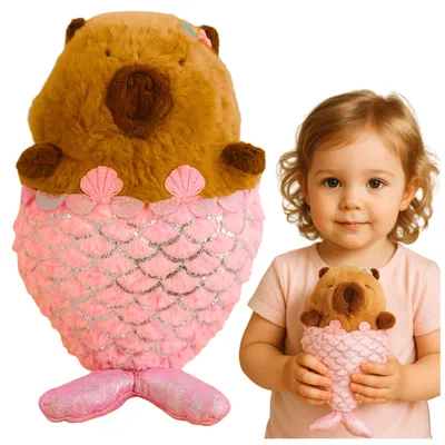 Produktbild von Plüschtier Wasserschwein Meerjungfrau Rosa 28cm