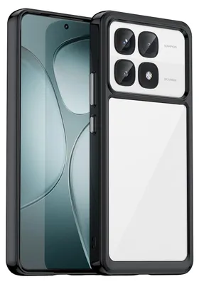 Immagine prodotto di Per Xiaomi 14T Pro Colorful Series TPU Acrilico Ibrido Protezione Custodia per cellulare Nero