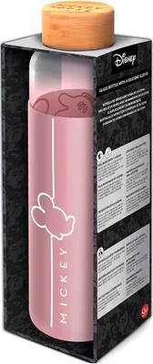 Obrázok produktu pre Skleněná láhev s návlekem 585 ml, Mickey