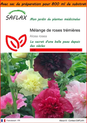 Image de SAFLAX Garden in the bag - Mélange de roses trémières - 100 graines - Alcea