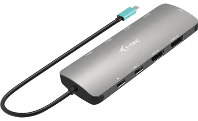 Obrázek produktu pro i-tec C31NANOHDM2DOCPD, Kabel, USB 3.2 Gen 1 (3.1 Gen 1) Type-C, 100 W, 10,100,1000 Mbit/s, Stříbrná, 5 Gbit/s
