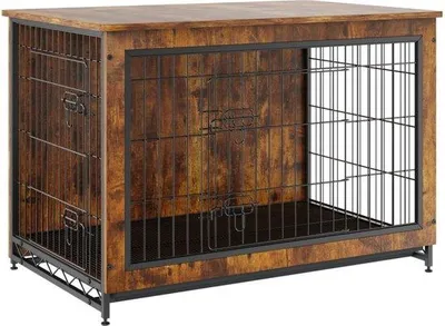 Image de Chenil pour chiens - Table de chenil - Structure en acier robuste - Coussins inclus