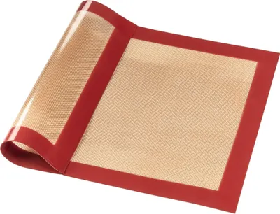Produktbild von Xavax Matte Backmatte aus Silikon, eckig, 40 x 30 cm, Rot-Brau