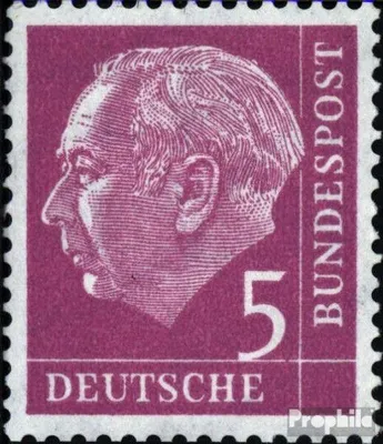 Produktbild von Briefmarken BRD (BR.Deutschland) 1954 Mi 179x R mit Zählnummer postfrisch Heuss