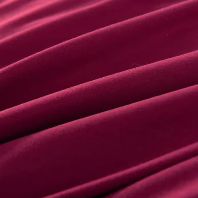 Immagine prodotto di vidaXL Set di biancheria da letto rosso bordeaux 155×220/80×80 cm