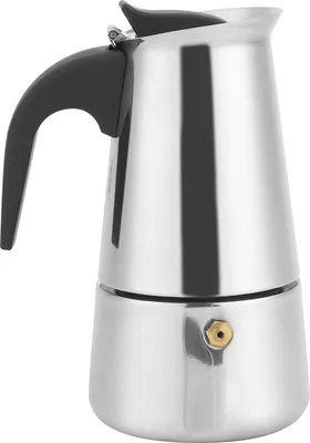 200 ml tragbarer Kaffeekocher, Moka-Kanne, Edelstahl-Kaffeekessel für den Heimgebrauch