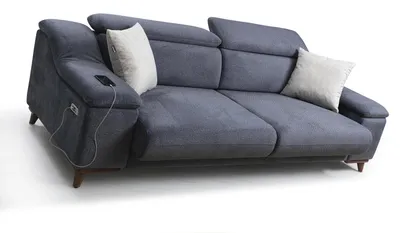 Produktbild von Wohnzimmer Komplett 2 tlg Dreisitzer Sofa Modern Sessel Textil Neu Möbel Couch