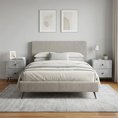 Immagine prodotto di vidaXL Comodino, set da 2 pezzi, grigio cemento, 43 x 34,5 x 47,5 cm, materiale a base di legno