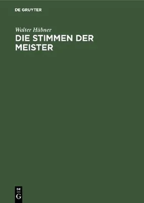Produktbild von Die Stimmen der Meister