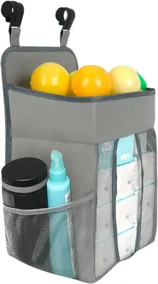 Image de Organisateur pour couches - Rangement pour bébé - Organisateur pour chambre de bébé - Conception renforcée - 27,5 x 20 x 51 cm - Gris