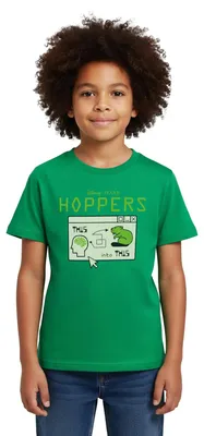 Produktbild von Spreadshirt Hoppers Von Mensch Zu Biber Und Zurück Kinder T-Shirt, 98/104 (3-4 Jahre), Kelly Green