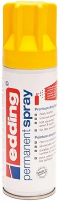 Produktbild von Acryl-Farblack Permanentspray verkehrsgelb seidenmatt RAL1023 Packung mit 6 Stück