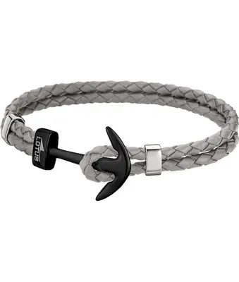 Obrázok produktu pre Lotus Style Náramok kožený LS1832-2/8 Anchor Grey Pánske značkové šperky JLS1832-2-8