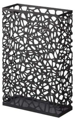 Schirmständer Breit, Schwarz, Stahl, 30 x 12 x 45 cm