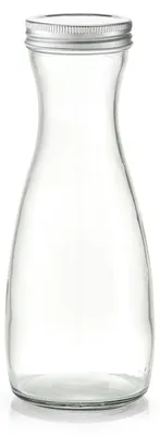 Produktbild von Glaskaraffe, 1000 ml mit Metalldeckel neuetischkultur