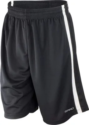 Produktbild von Spiro - Basketball-Shorts für Herren FK2055 (XL) (Schwarz/Weiß)