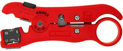 Produktbild von KNIPEX Kabel-Abisolierzange - für Koax- und