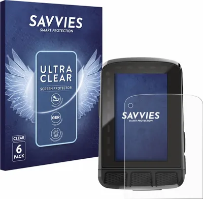 Produktbild von 6x Für Wahoo Elemnt Roam V2 GPS Schutzfolie Savvies Displayschutz Display Schutz Folie Klar Transparent