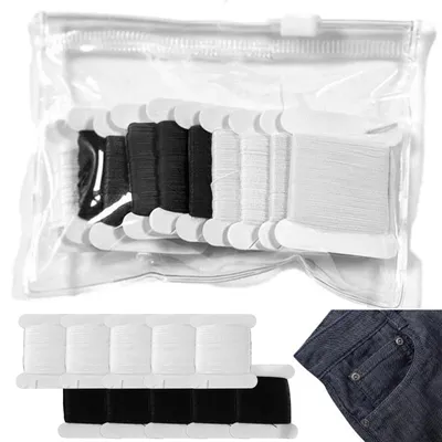 Stickgarn-Set 10 Rollen, 2 Farben, 20 m, Kreuzstich, DIY Nähen