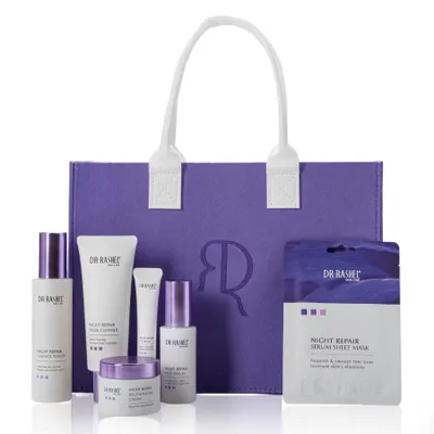 Produktbild von Retinol Anti-Falten Set Gesichtspflege Serum Cream Cleanser Toner 15-Tlg Geschenkset