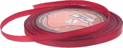 Zdjęcie produktu dla Wstążka satynowa 6 mm/32 m - bordowa