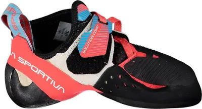 Image de Solution Comp Woman, chaussure d'escalade, 33, Hibiscus/Malibu Blue (Pink) - La Sportiva