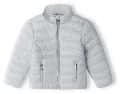 Image de Veste matelassée Minoti, couleur argent, taille 86, pour filles