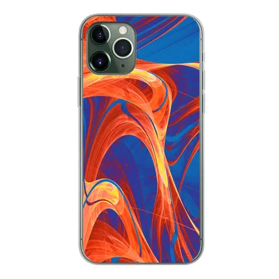 Produktbild von MuchoWow® Handyhülle Schutzhülle Hülle für iPhone 11 Pro Kunst - Wellen - Farbe - Psychedelisch Silikon Softcase Handy Hülle - Handy