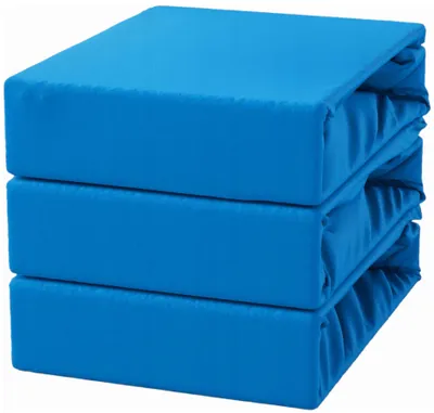 Produktbild von Kortina Spannbettlaken Baumwolle Jersey 180x200 cm Blau