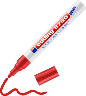 Produktbild von edding 8750 Industrie Lackmarker rot