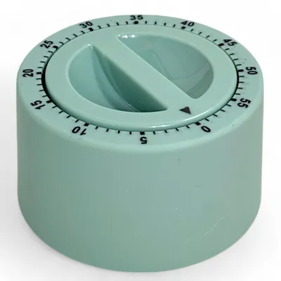 Productafbeelding van Mechanische keukentimer - 60 minuten eierklok - korte timer voor koken, bakken en dagelijks gebruik - rond, mintgroen