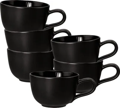 Produktbild von Seltmann Weiden Liberty Velvet Black Espressotasse 100 ml 6er Set