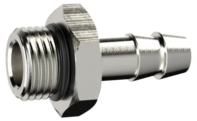 Produktbild von Riegler Einschraubschlauchtülle, O-Ring, G 1/4, Schlauch LW 9, MS vern.