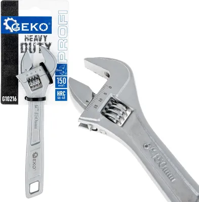 Zdjęcie produktu dla GEKO Regulowany klucz szwedzki 6 cali, 0–20 mm - G10216