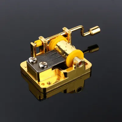 Zdjęcie produktu dla Mechanizm muzyczny na korbkę,Mechanizm muzyczny,Złoty mechanizm muzyczny,Zestaw mechanizmu muzycznego,Mechanizm zegara muzycznego na korbkę,Kolekcja Craft