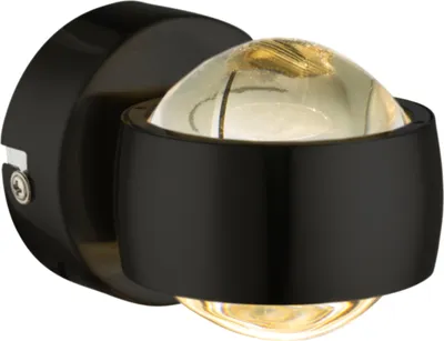 Produktbild von Globo Lighting Wandleuchte Metall schwarz matt, 2x LED