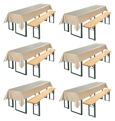 Produktbild von Beautex Party Tischdecke abwaschbar 100x250, für Biertisch geeignet