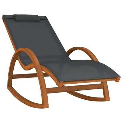 Zdjęcie produktu dla VidaXL 363472, Taras, Obite siedzisko, Tkanina, Drewno, Szary, 110 kg, 740 mm
