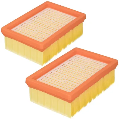 Obrázok produktu pre McFilter I 2, plochý filter, kompatibilný s vysávačmi Kärcher WD4, WD5, WD6, MV4, MV5, MV6, alternatíva k filtru KFI 4410 2.863-005.0. Vhodný pre viacúčelové vysávače, umožňuje vysávanie mokrého a suchého nečistôt bez výmeny filtra – veľkosť 2 filtrov