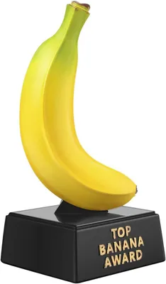 Imagen del producto de Trofeo "Plátano Número Uno" - 18 cm - Un premio divertido para reconocer un rendimiento excepcional