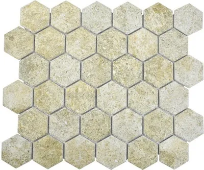 Produktbild von Keramikmosaik HX Curio GB Hexagon 32,5x28,1 cm Beige
